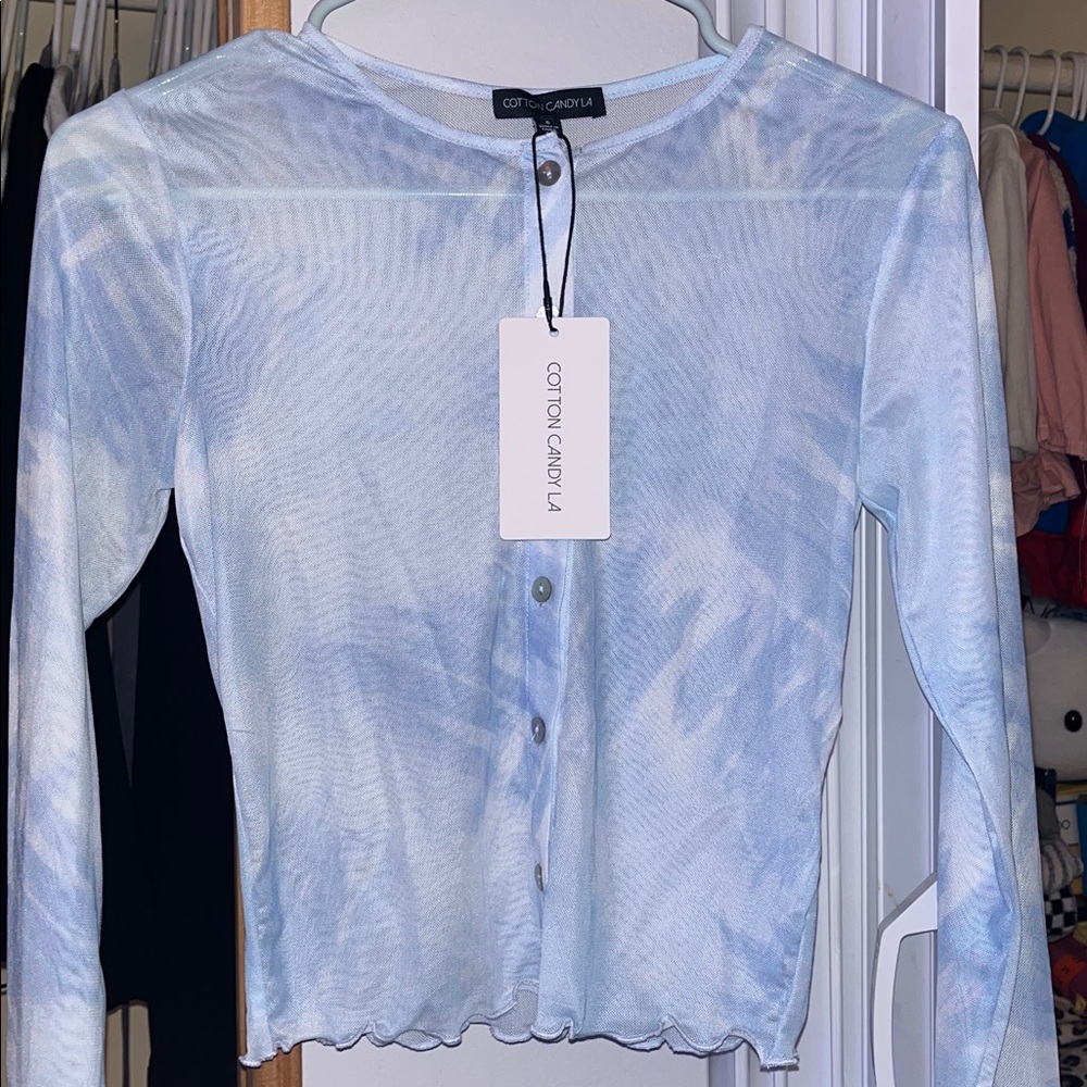 Cotton Candy LA Mesh Cardigan